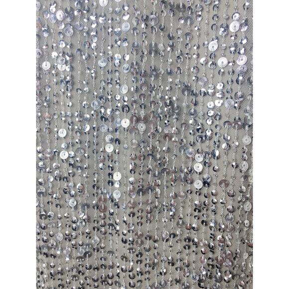 NWT ADRIANNA PAPELL DRESS SILVER 4P - Picture 10 of 16